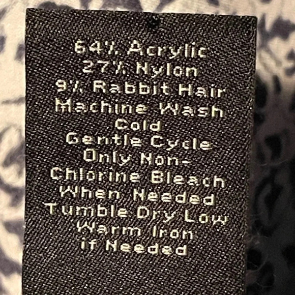 VINTAGE Ann Taylor Purple Knit Crewneck Cardigan Large - Picture 6 of 6